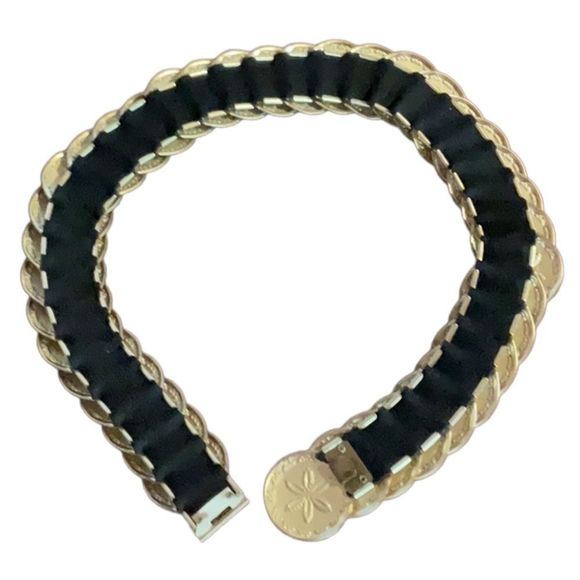 Vintage Gold Metal Disk Bohemian Stretch Belt Size S - L Floral Statemen… - Picture 2 of 8